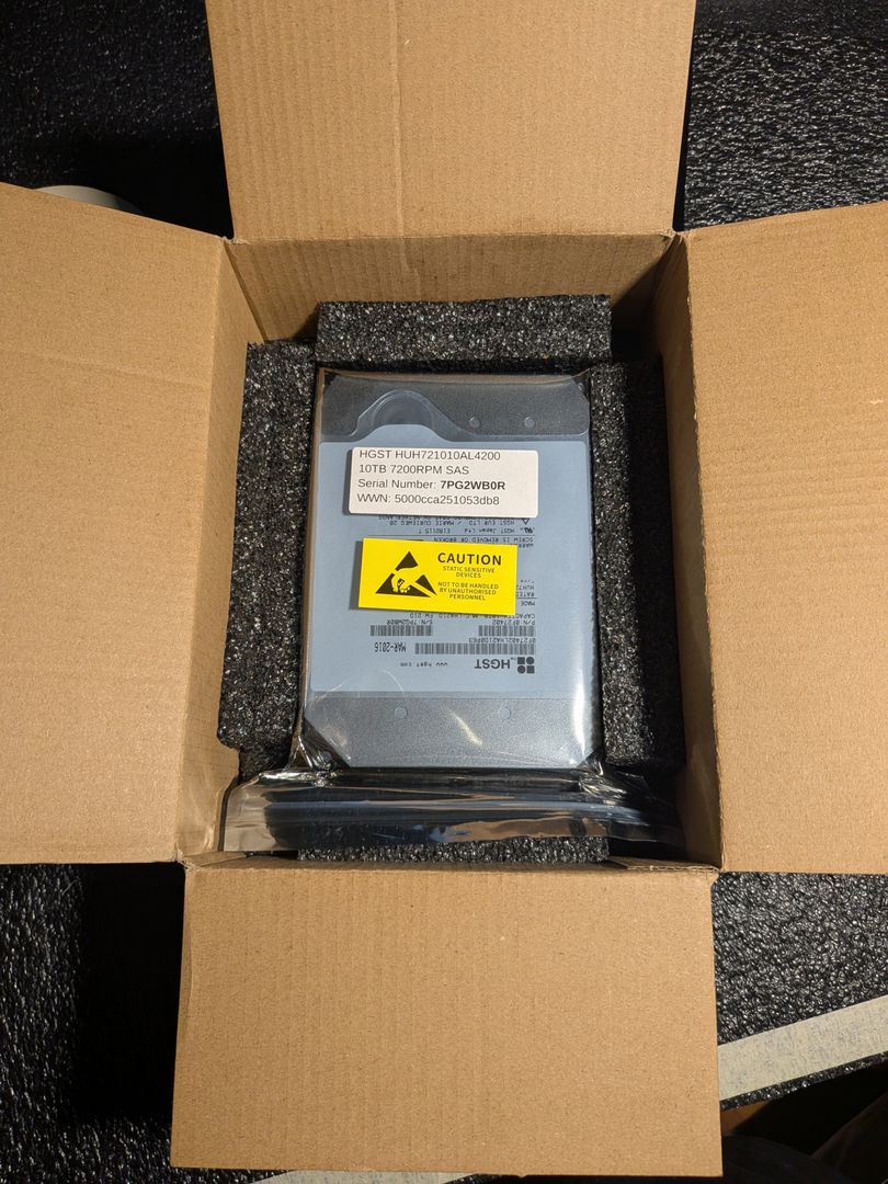 Drive secured inside the box with fitted side blocks